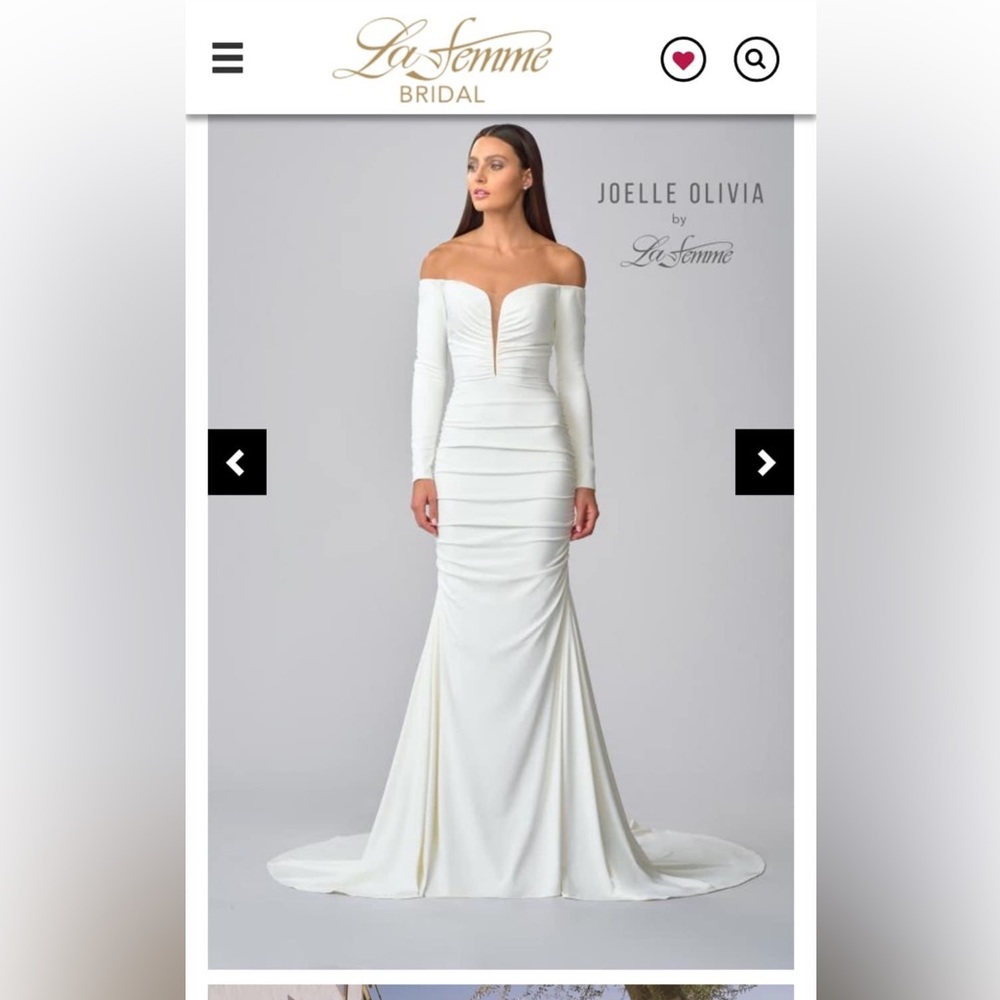 Joelle Olivia wedding dress size 6, ivory color